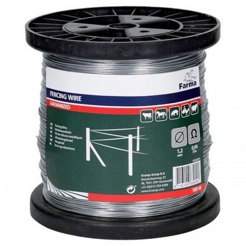 Ohradníkový drôt pozinkovaný hrúbka 1,2 mm, dĺžka 500 m, Farma