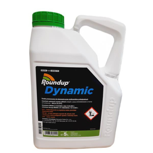Roundup Dynamic 500 SL 5L (ROUNDUP RAPID 5 L) neselektívny herbicíd so silnou koncentráciou glyfosátu