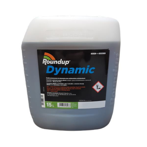 Roundup Dynamic 500 SL 15L (ROUNDUP RAPID 15 L) neselektívny herbicíd so silnou koncentráciou glyfosátu