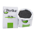 Perlka 25 kg – granulované vápenato-dusíkaté hnojivo, otvorené vrece s granulami hnojiva