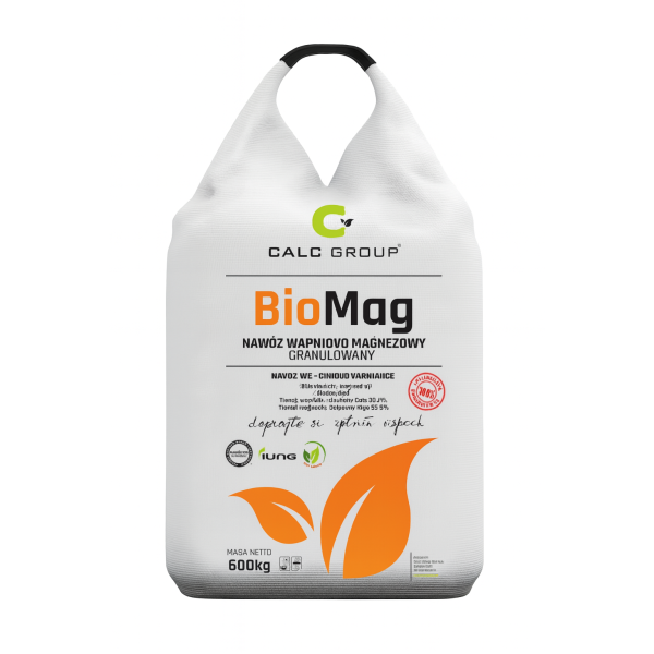 BioMag 600 kg Big Bag – granulované vápenato-horečnaté hnojivo na úpravu pH pôdy