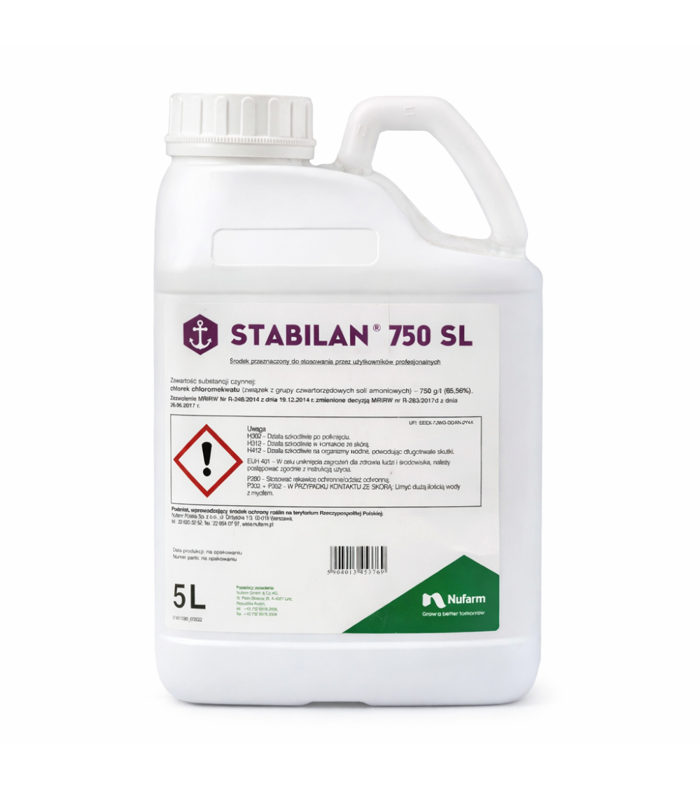 Stabilan 750 SL 5 l – regulátor rastu rastlín proti poliehaniu obilnín