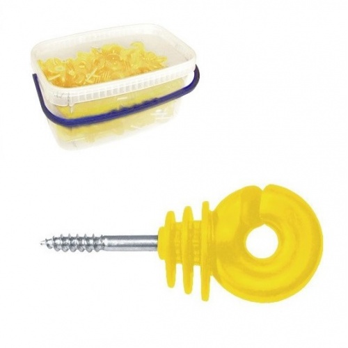 Prstencový izolátor s vrutom 150 ks, žlté VEDRO